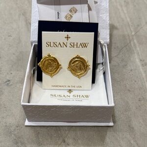 Susan Shaw Gold Handmade Earrings